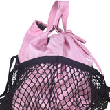 Balenciaga Pink/Black 24/7 Layered Mesh Tote Bag