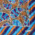 Givenchy Dark Multi Striped Shear Silk Scarf