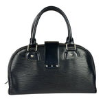 Louis Vuitton Black Epi Leather Montaigne Bowling Handbag