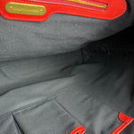 Polo Ralph Lauren Red Woven Leather Tote