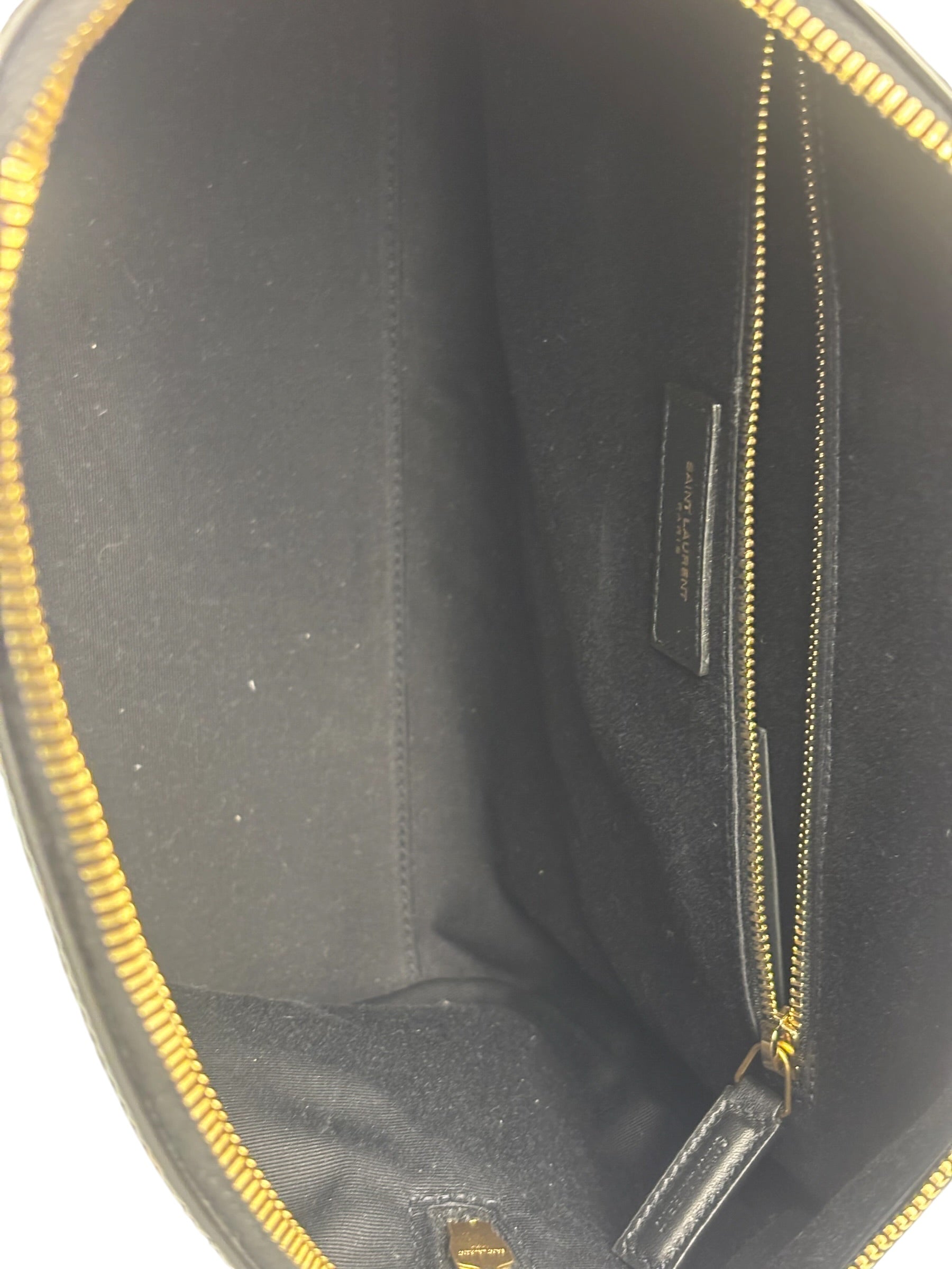 YSL Patent Leather Tortoise Shell Duffle
