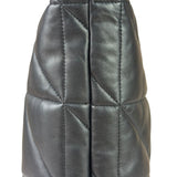 AllSaints Black Quilted Leather Edbury Shoulder Bag
