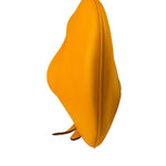 Fendi Orange Leather Small Croissant Hobo Bag