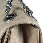 Balenciaga Beige Calfskin Crush Chain Bag