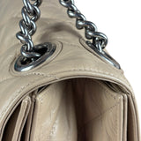 Balenciaga Beige Calfskin Crush Chain Bag