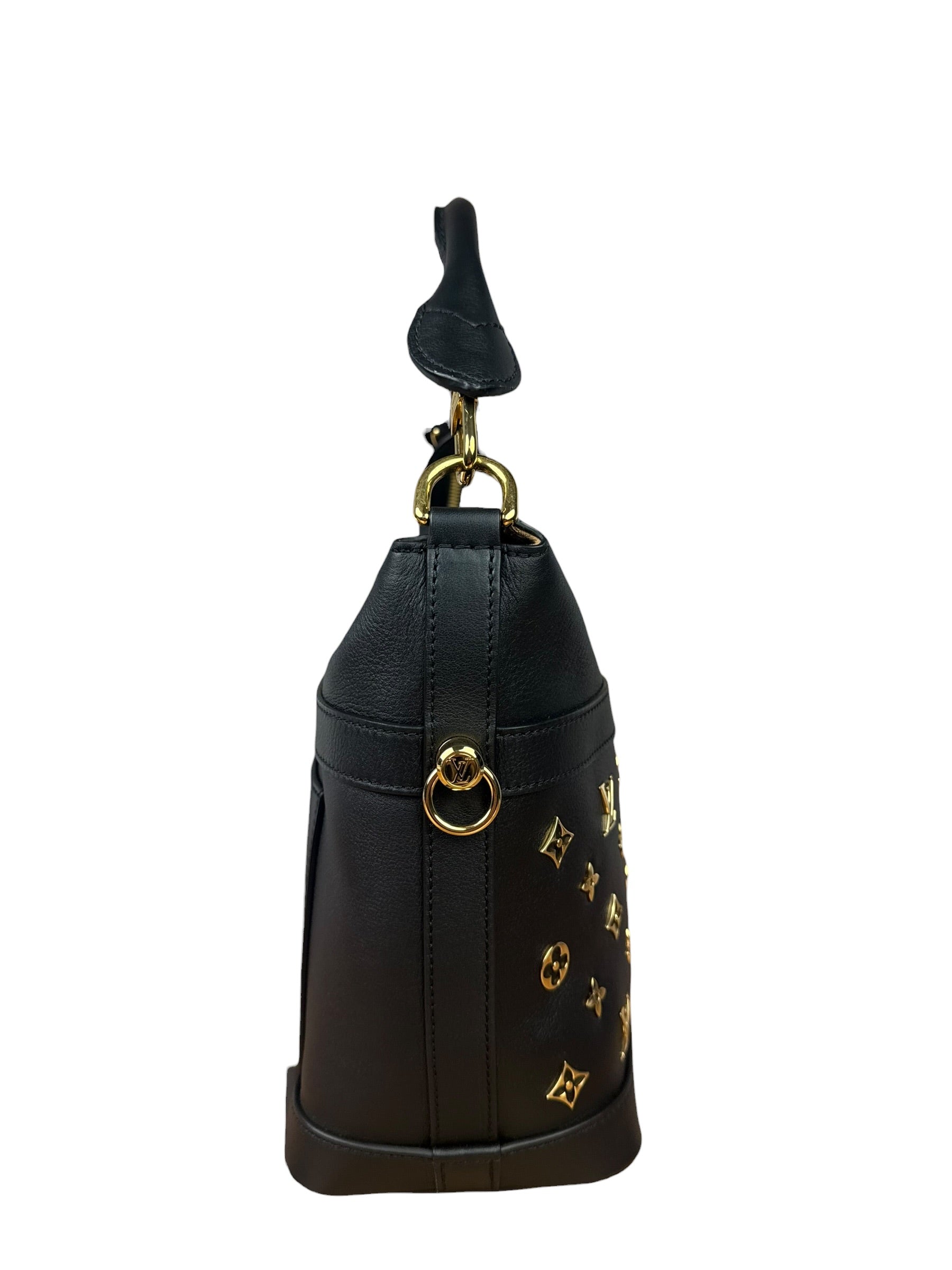 Louis Vuitton Black Leather Cruiser Handbag