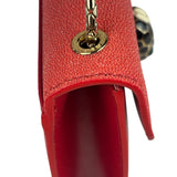 Bvlgari Red Calfskin Serpenti Forever Galuchat Crossbody Bag