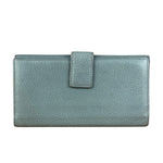 Gucci Light Blue GG Embellished Leather Long Wallet