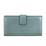 Gucci Light Blue GG Embellished Leather Long Wallet