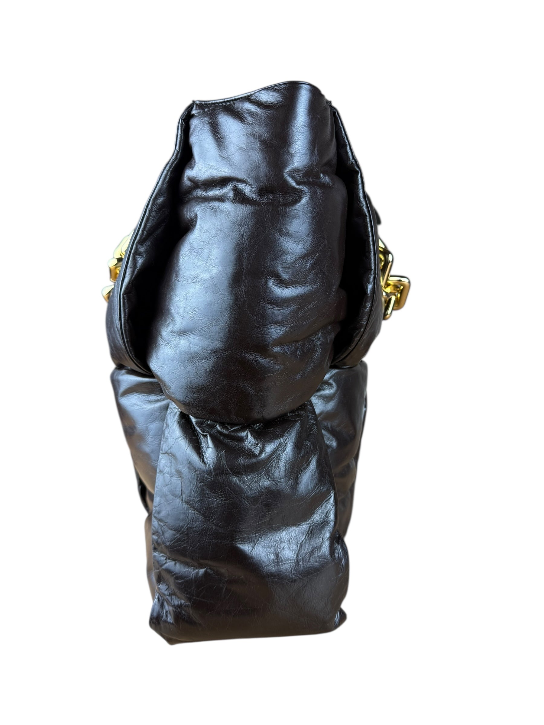 Bottega Veneta The Chain Puffy Tote Bag Brown
