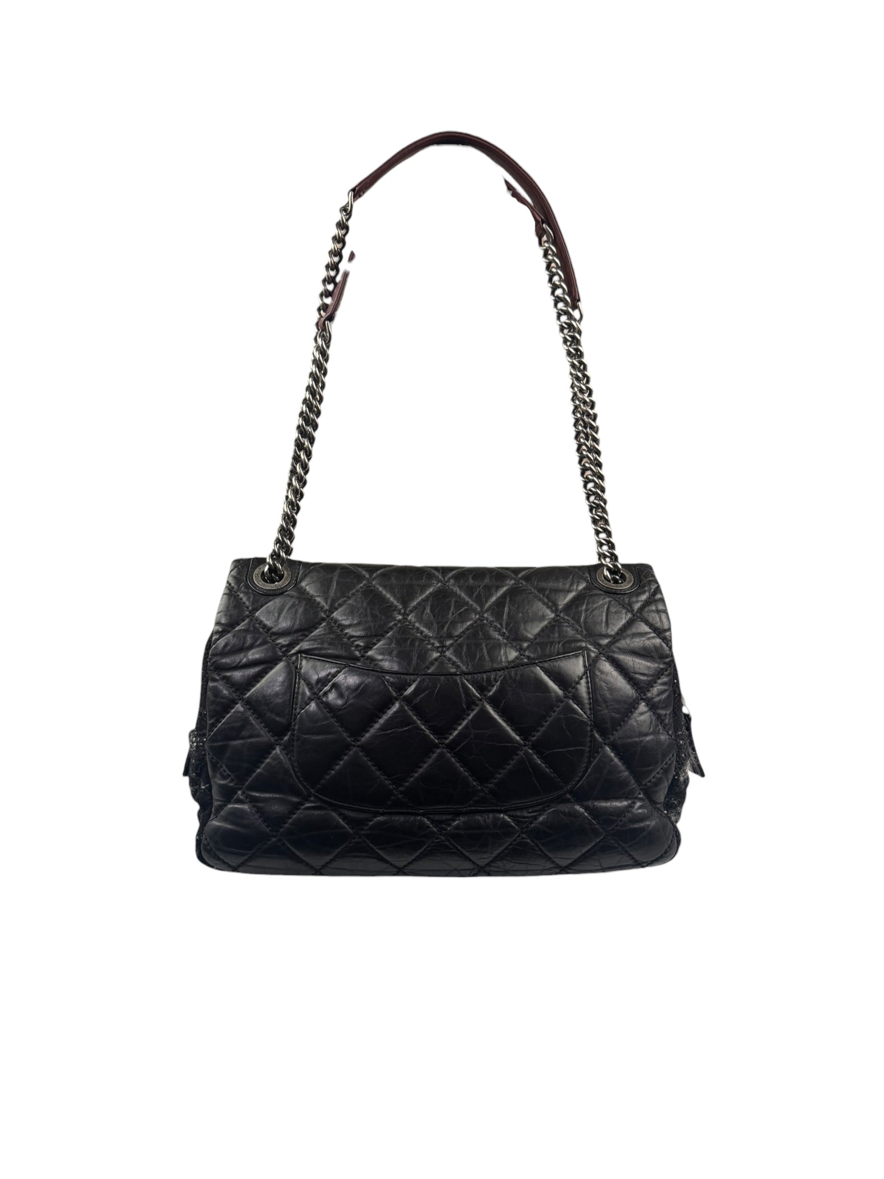 Chanel Black Quilted Calfskin Portobello Flap Bag 2013