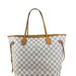 Louis Vuitton Damier Azur Neverfull MM w/ Pouch