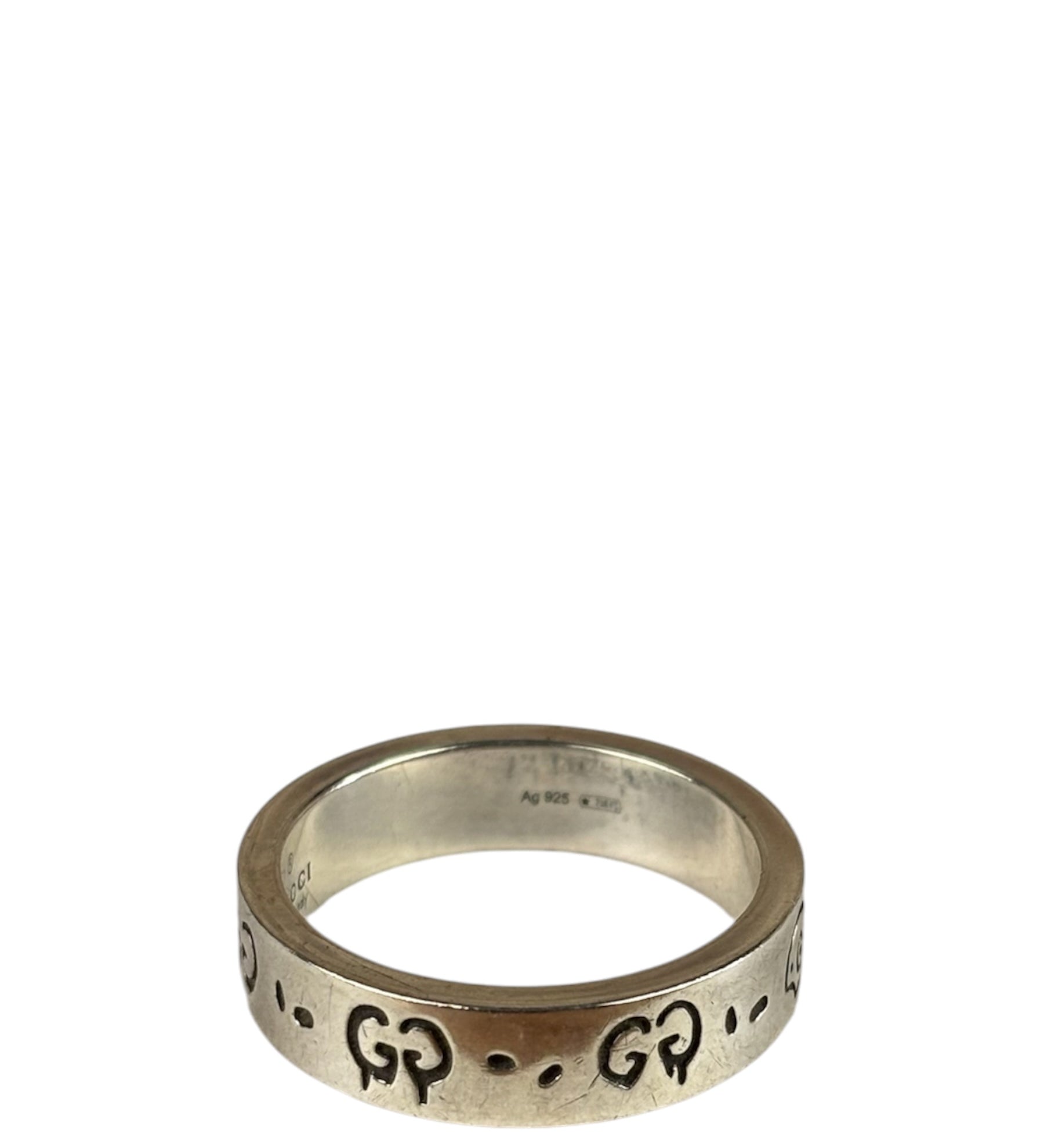 Gucci Silver GG Icon Band Rings