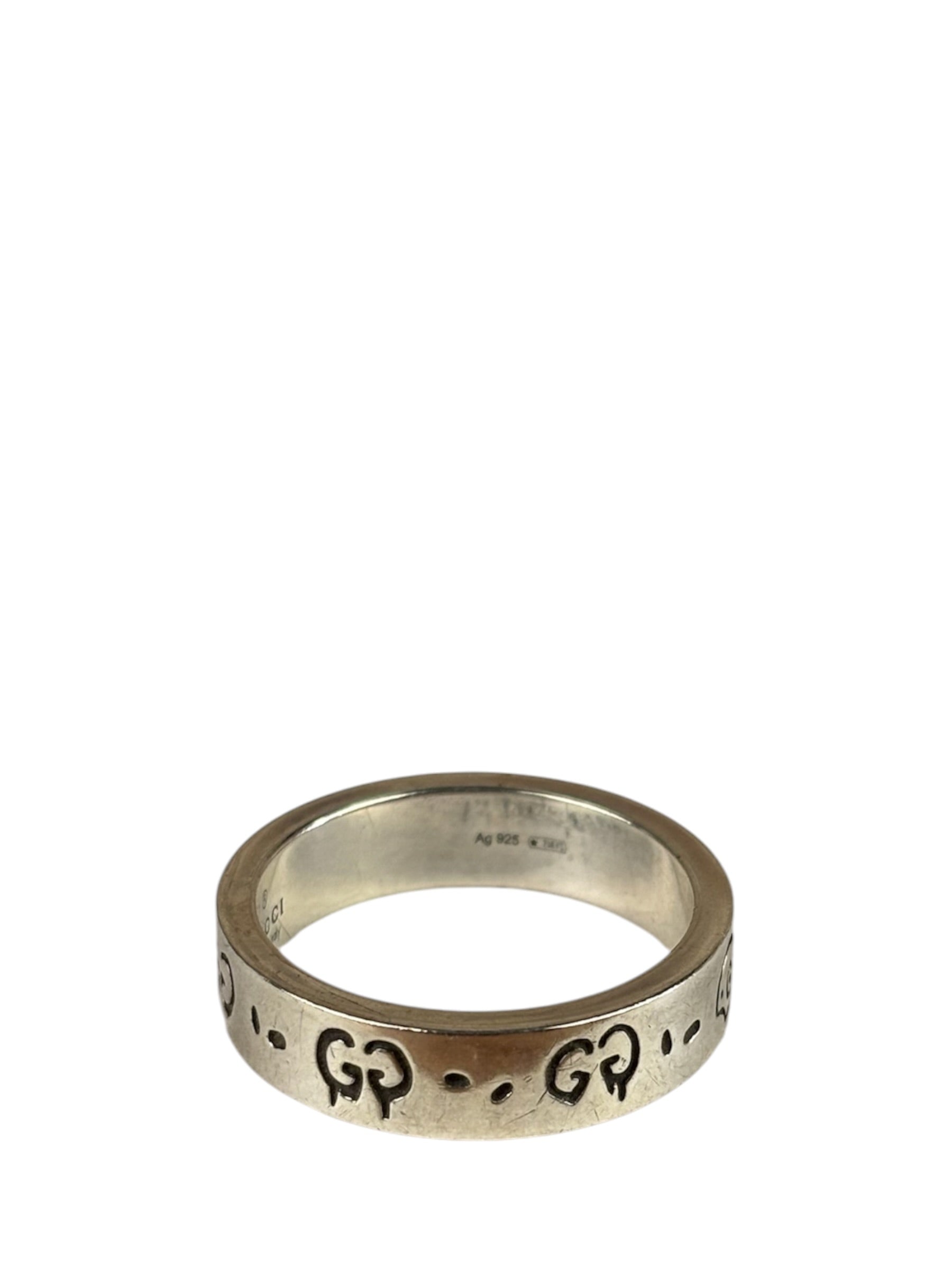 Gucci Silver GG Icon Band Rings