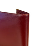 Cartier Vintage Maroon Leather Bifold Wallet