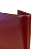 Cartier Vintage Maroon Leather Bifold Wallet