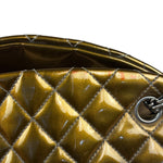 Chanel Metallic Gold Patent Leather Just Medemoiselle Bowling Bag 2011