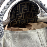 Fendi Vintage White Nappa Leather Spy Shoulder Bag