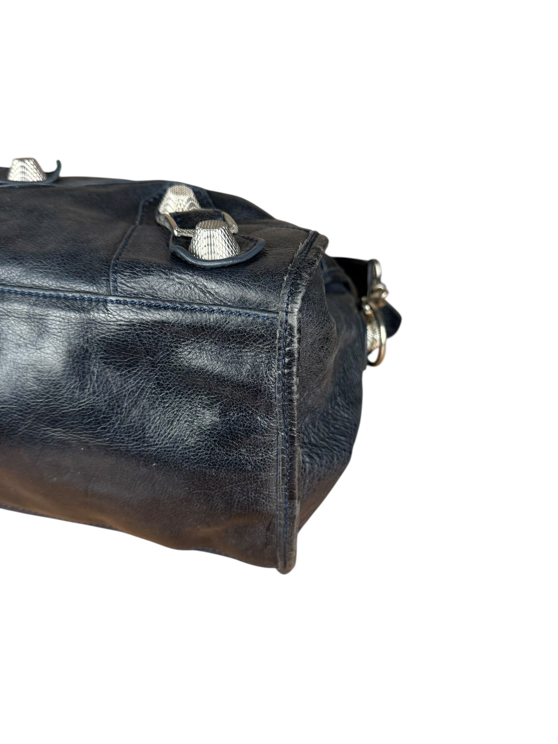 Balenciaga Navy M Le City Bag