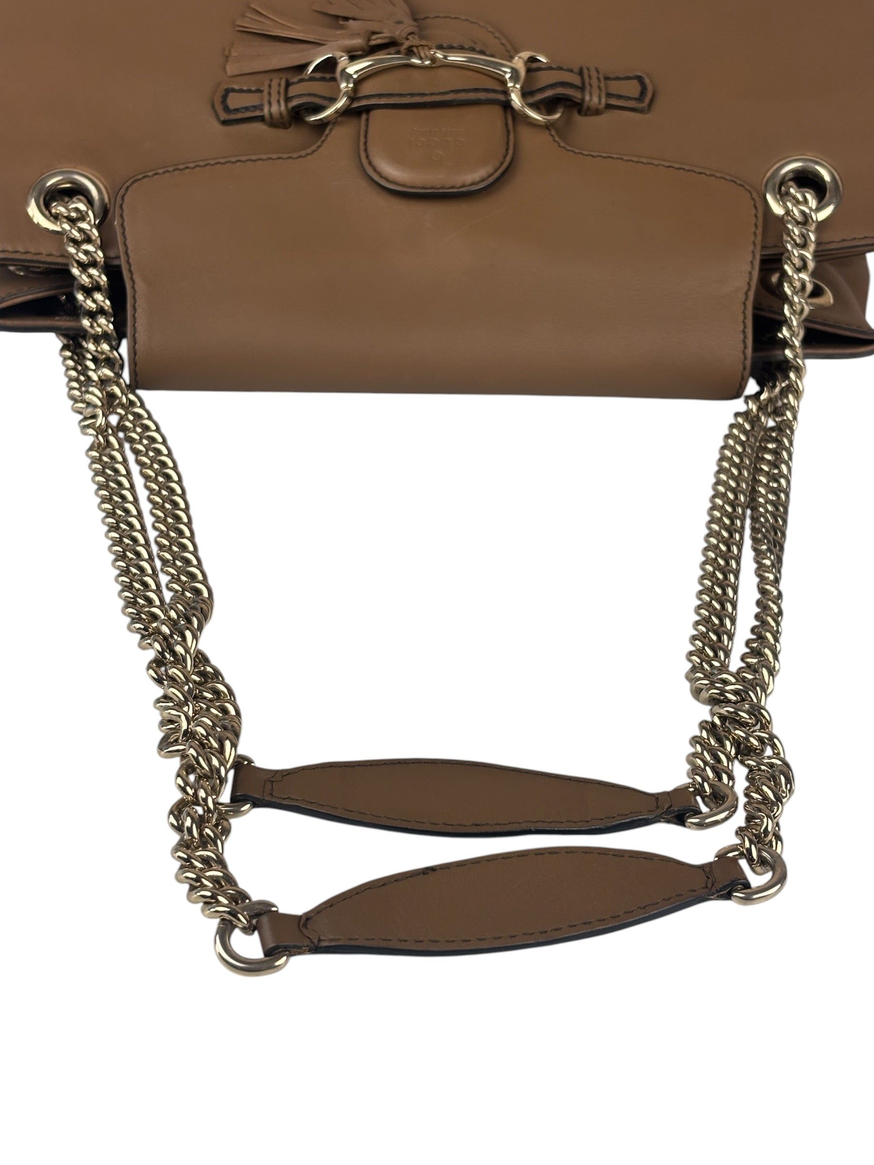 Gucci Beige Leather Emily Shoulder Bag