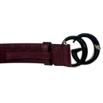 Gucci Burgundy GG Marmont Leather Belt