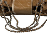 Chanel Camel Quilted Lambskin East-West Large Chain Tote 2008