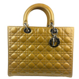 Christian Dior Gold Patent L Lady Dior