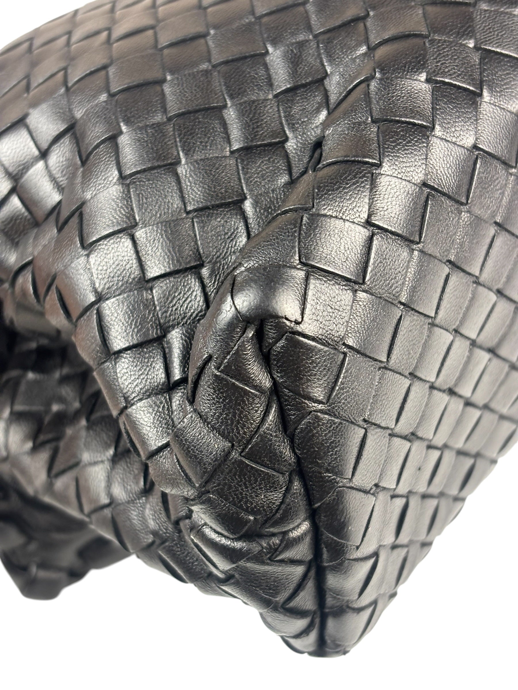 Bottega Veneta Black Intrecciato Shoulder Bag