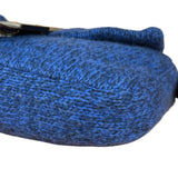 Fendi Vintage Blue Cashmere Baguette