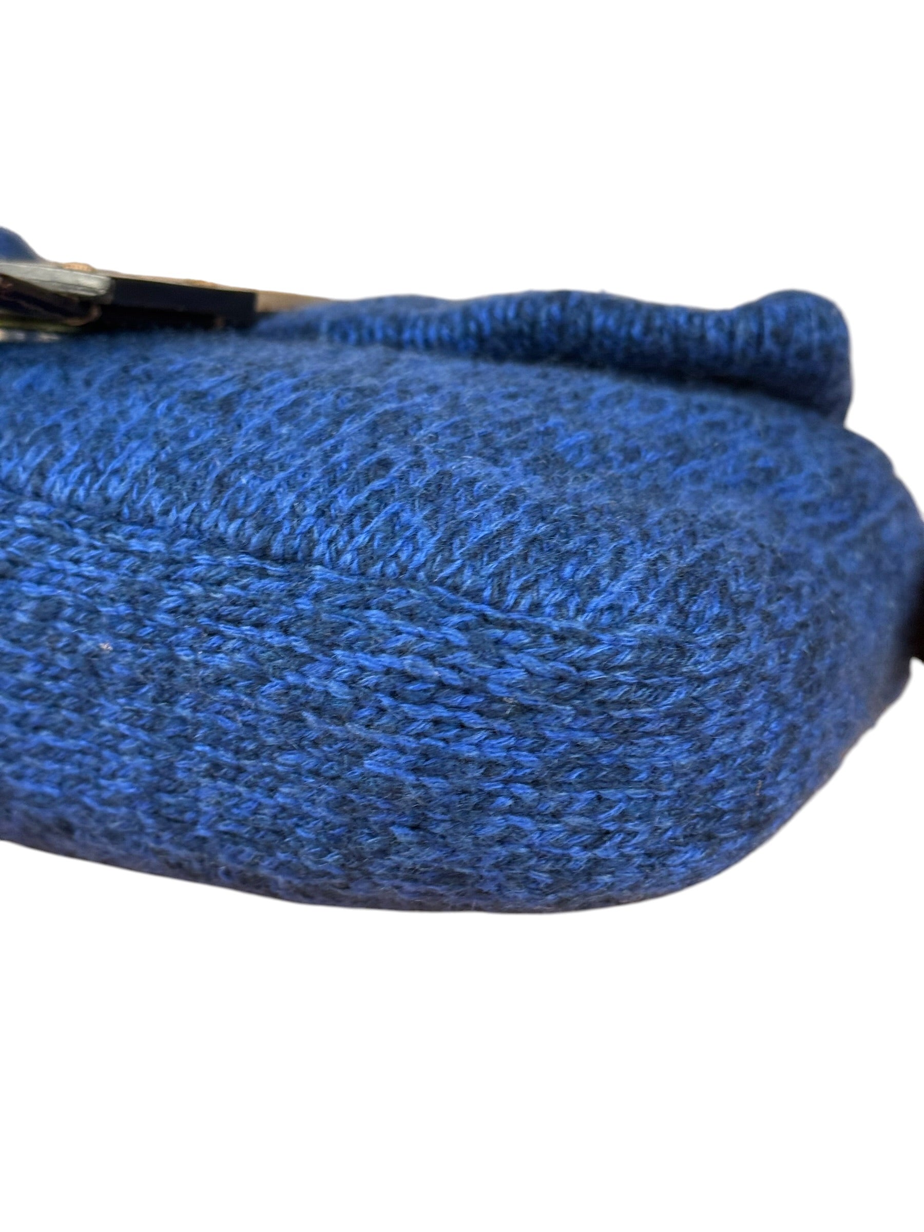 Fendi Vintage Blue Cashmere Baguette