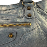 Balenciaga Blue Leather Medium Le City Two-Way Bag