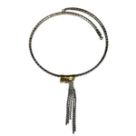 Miu Miu Crystal Jewel Fringe Choker