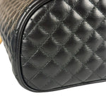 Gucci GG Zumi Cylindrical Black Quilted Leather Shoulder Bag