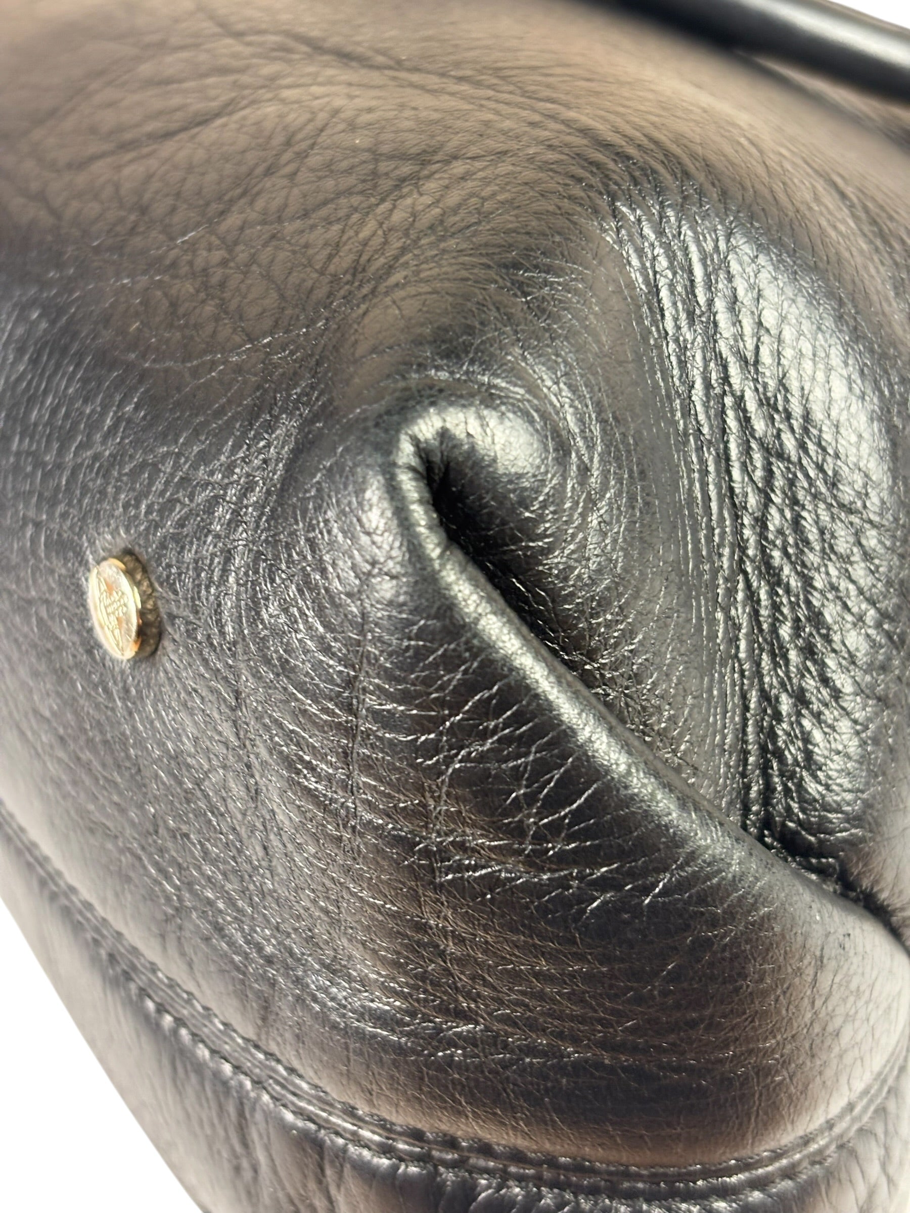 Vivienne Westwood Black Leather Shoulder Bag