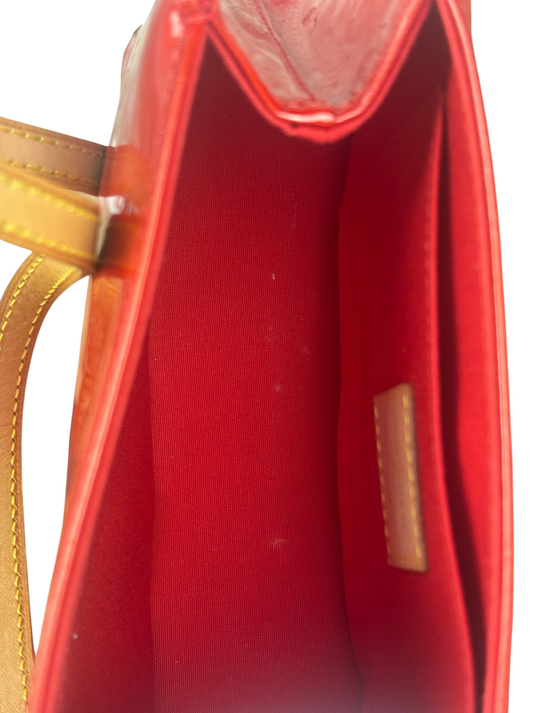 Louis Vuitton Red Monogram Vernis Biscayne Bay PM Handbag
