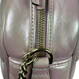 Gucci Iridescent Pink Nappa Chevron Small GG