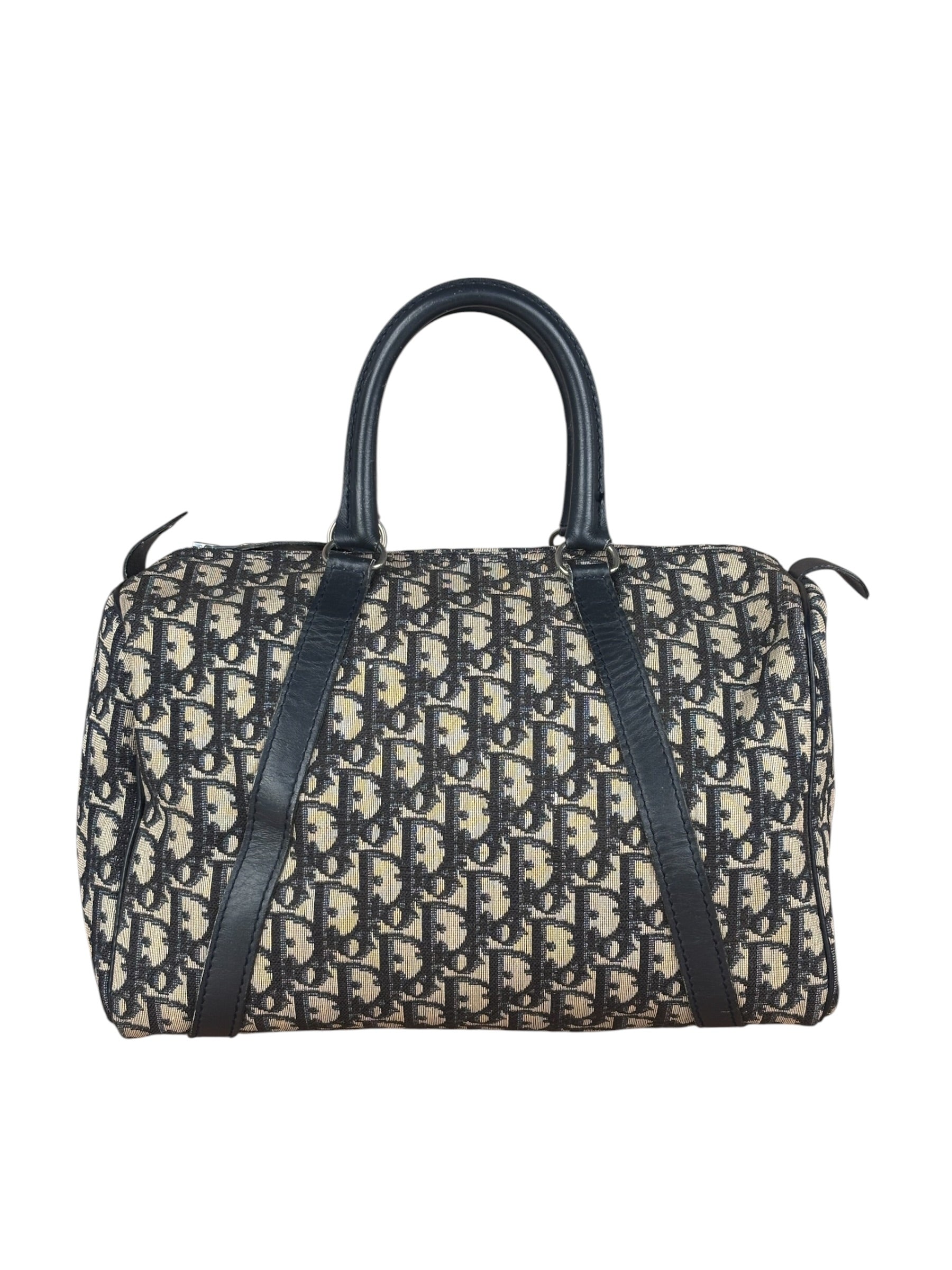 Christian Dior Vintage Trotter Oblique Bowling Mini Boston Hand Bag