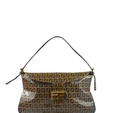 Fendi Brown PVC Zucca Baguette