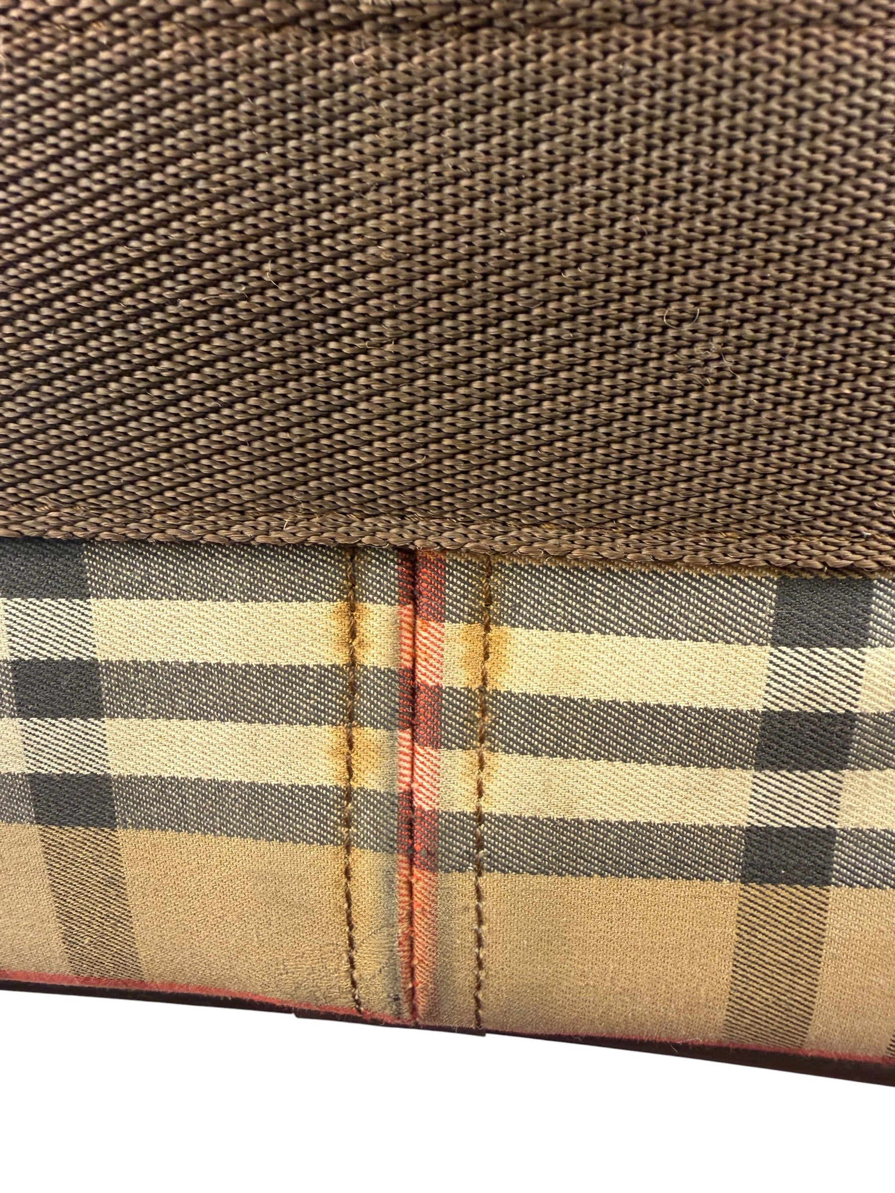 Burberry Vintage Beige/Dark Brown House Shoulder Bag