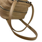 Chanel Beige Leather Chocolate Bar Bowler Bag 2004