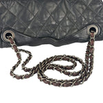 Chanel Black/Grey Quilted Calfskin Matelassè Iridescent Flap Bag 2009