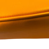 Fendi Orange Leather Small Croissant Hobo Bag