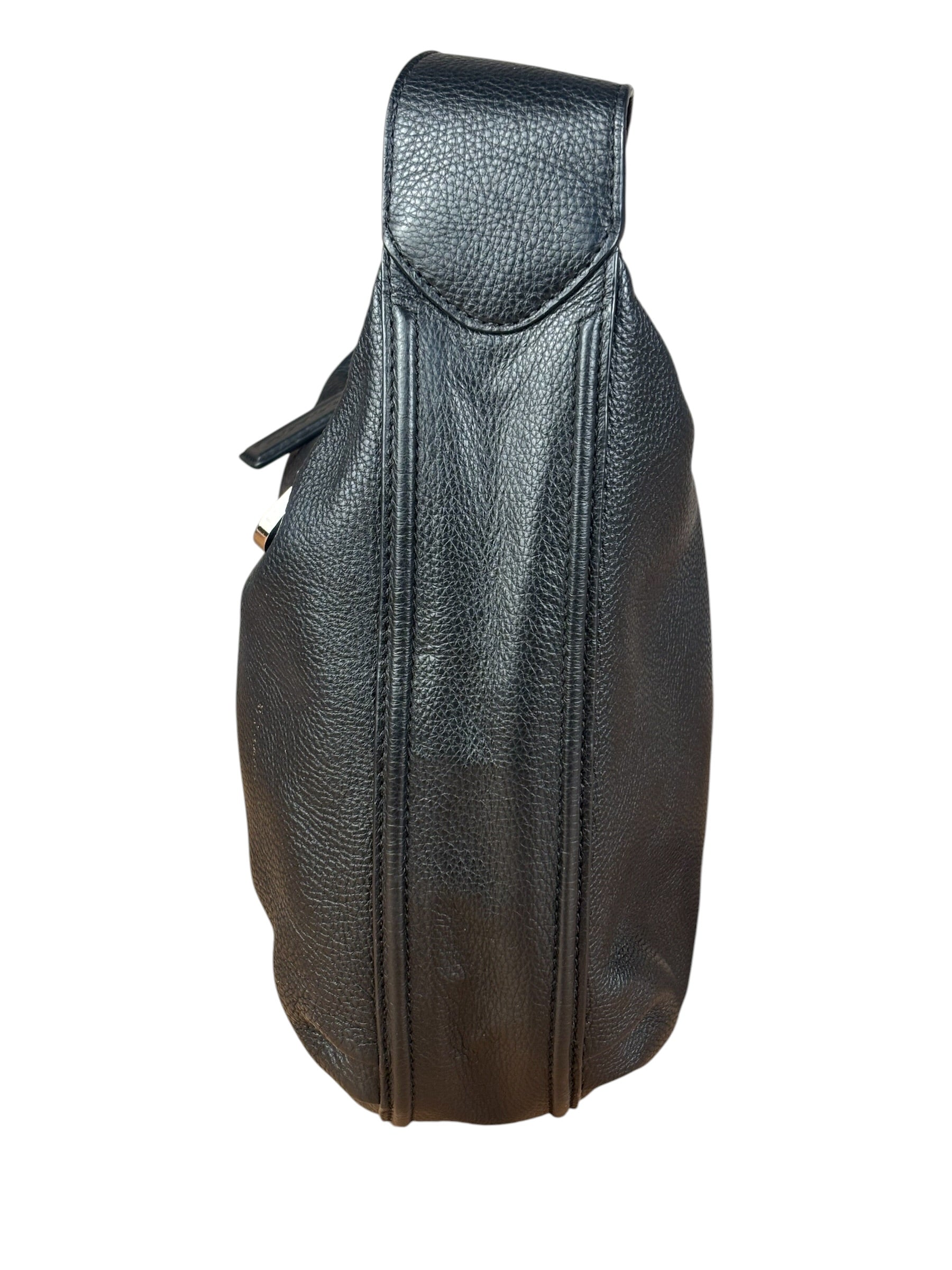Coach Black Leather Hobo Shoulder Bag
