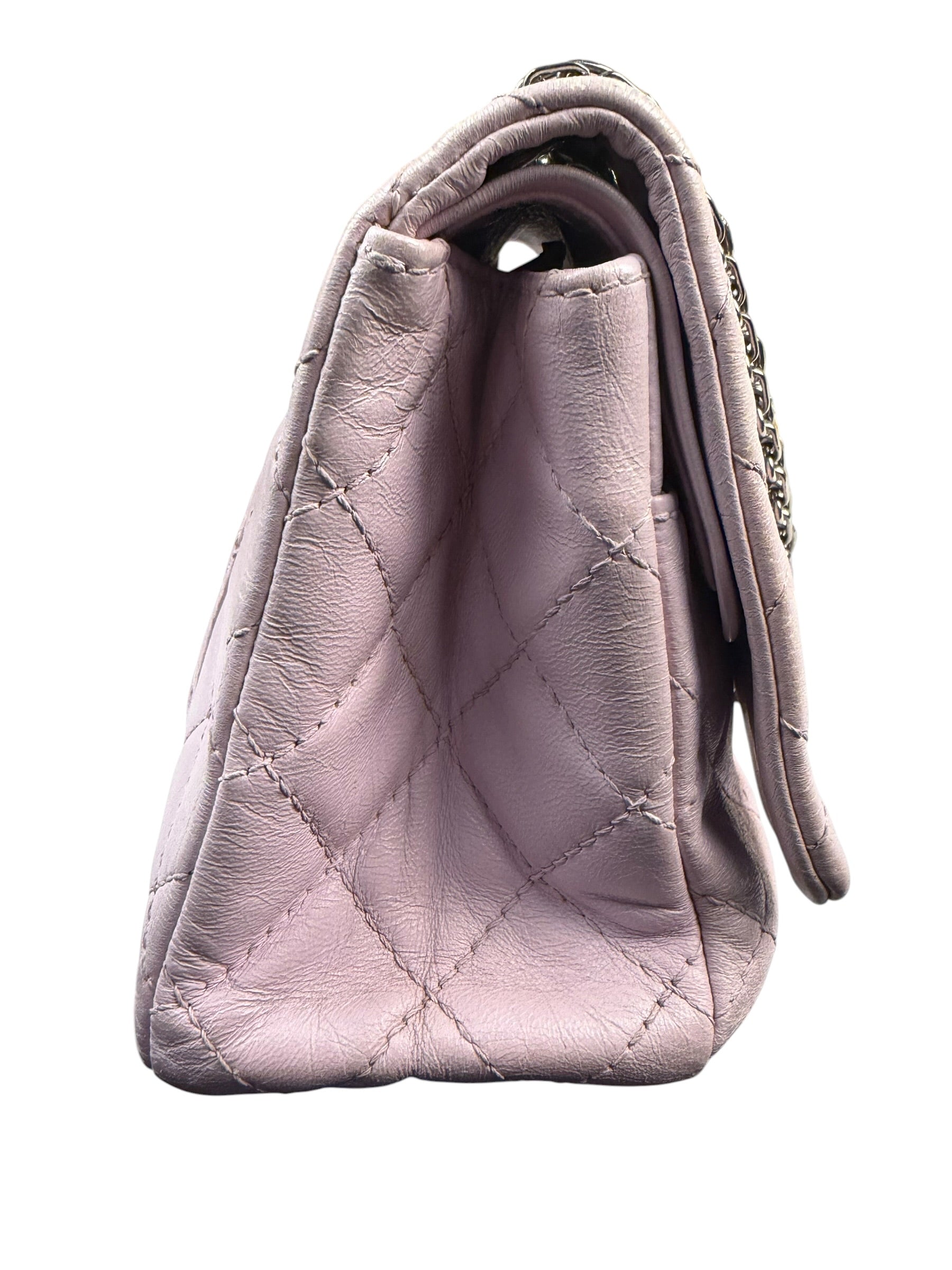 Chanel Light Pink Quilted Leather Reissue 2.55 Double Flap Bag  90's