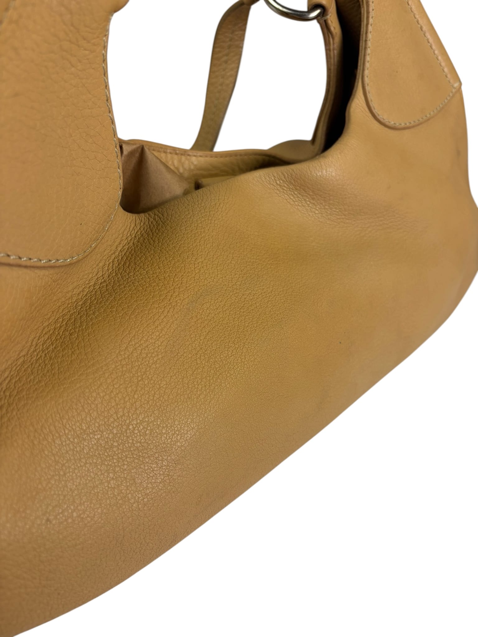 Prada Beige Leather Shoulder Bag