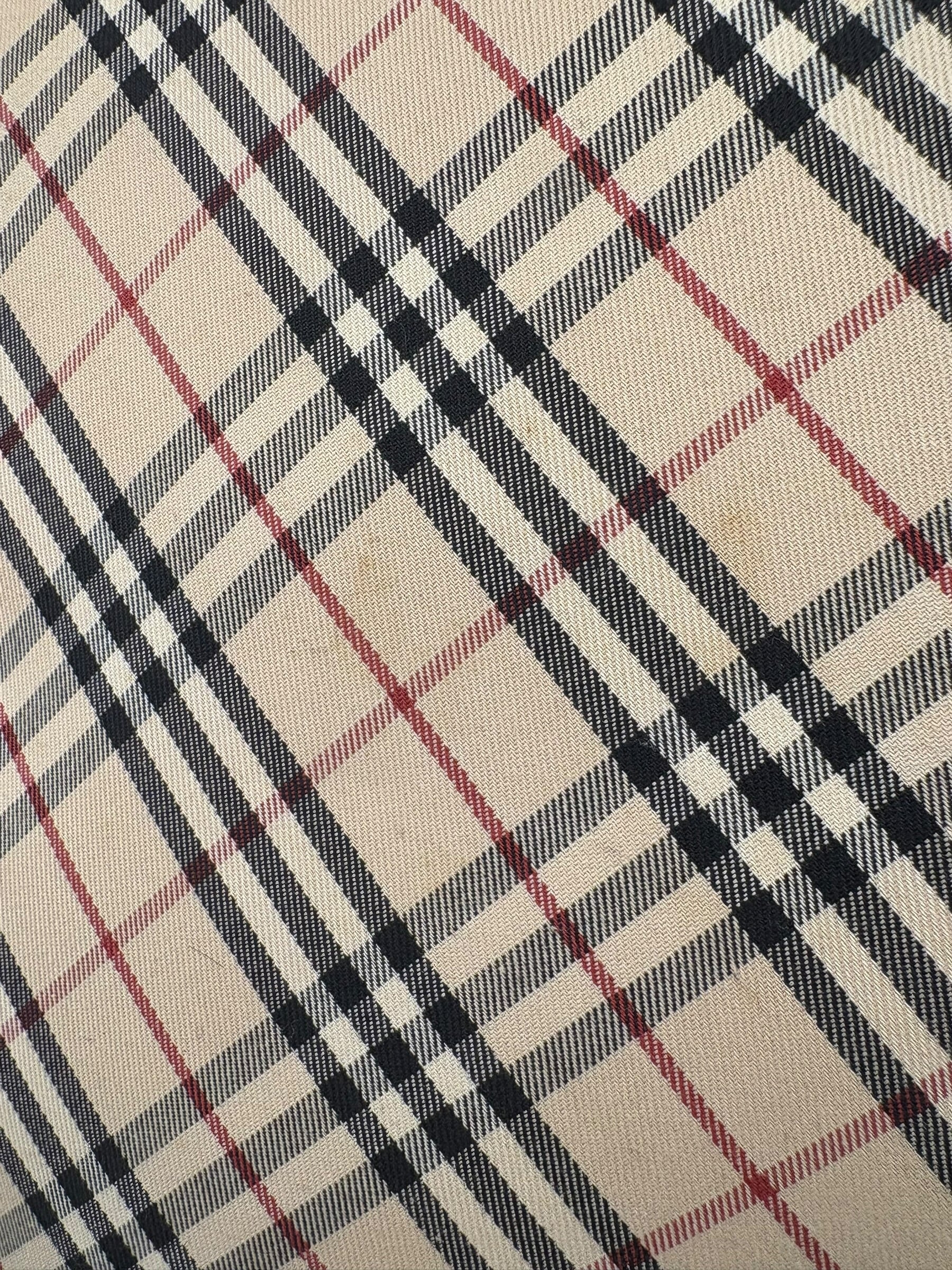 Burberry Beige Canvas Nova Check Tote Bag