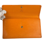 Louis Vuitton Orange Hue Epi Leather Wallet