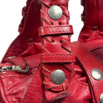 Chloe Red Leather Silverado Shoulder Bag