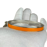 Hermes Orange Kelly H Lock Mini Clic Bracelet