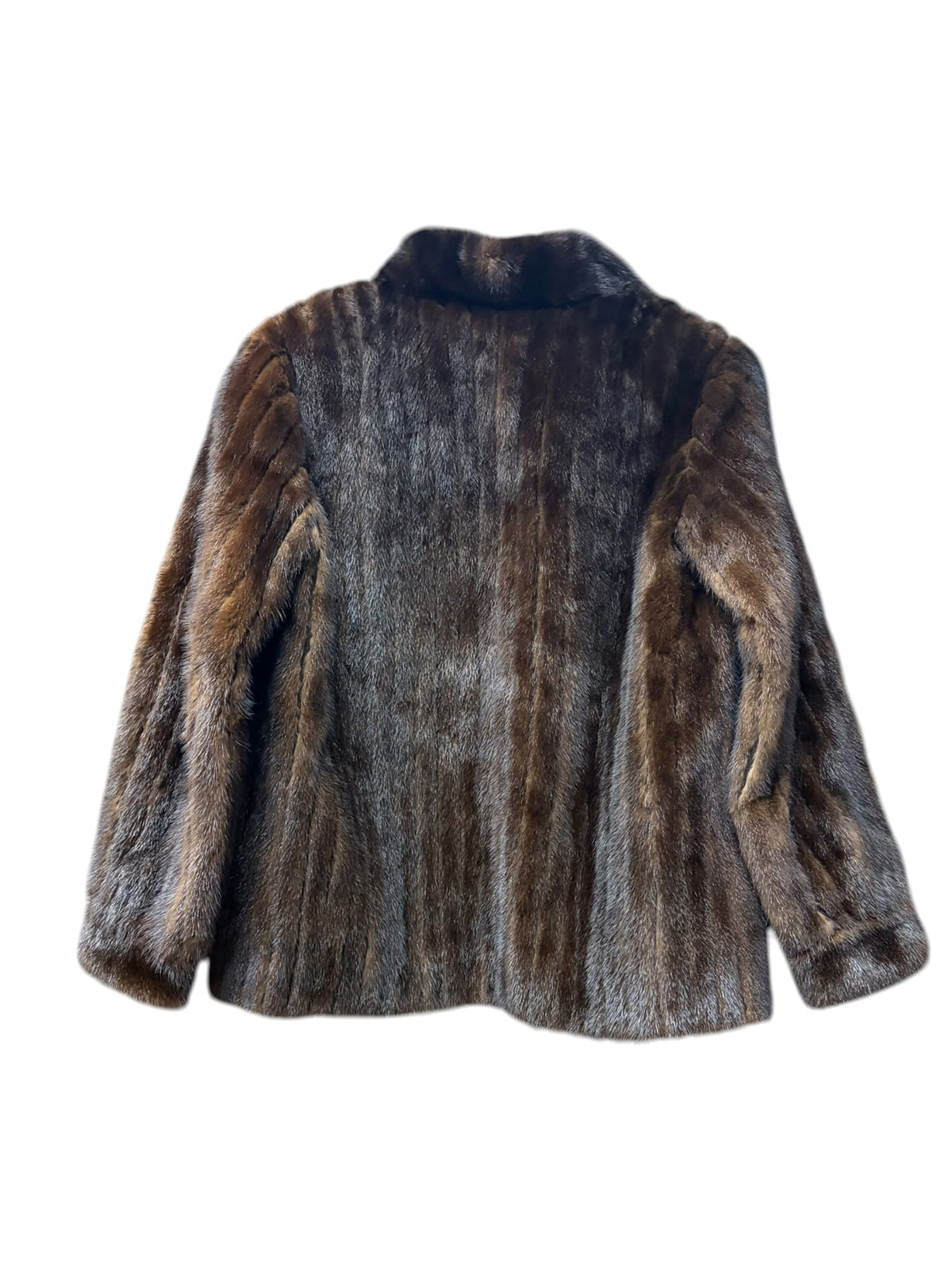 Vintage Dark Brown Mink Fur Coat